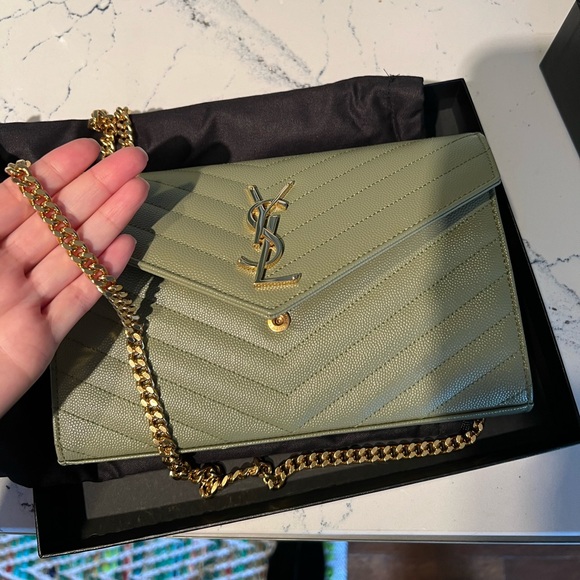 YSL Envelope WOC in Sage Green - Like New - Picture 4 of 7